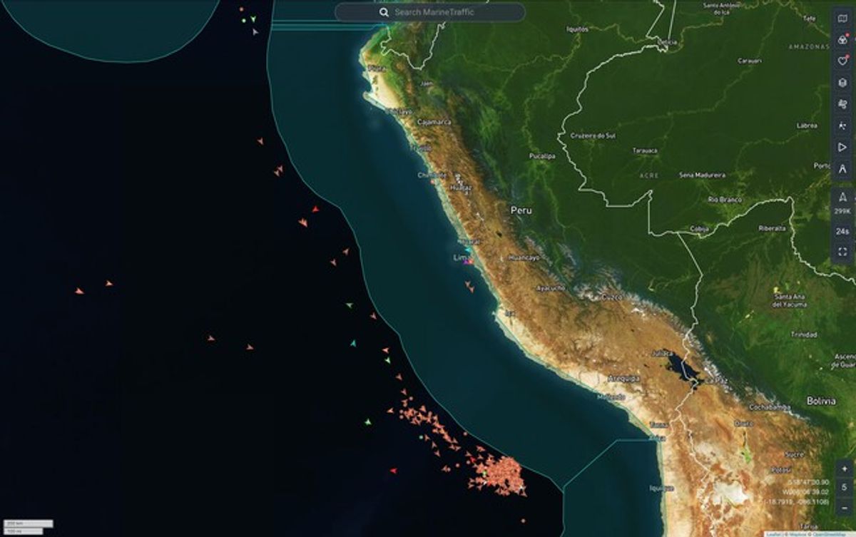 Flota china frente a Iquique: temor pescadores locales