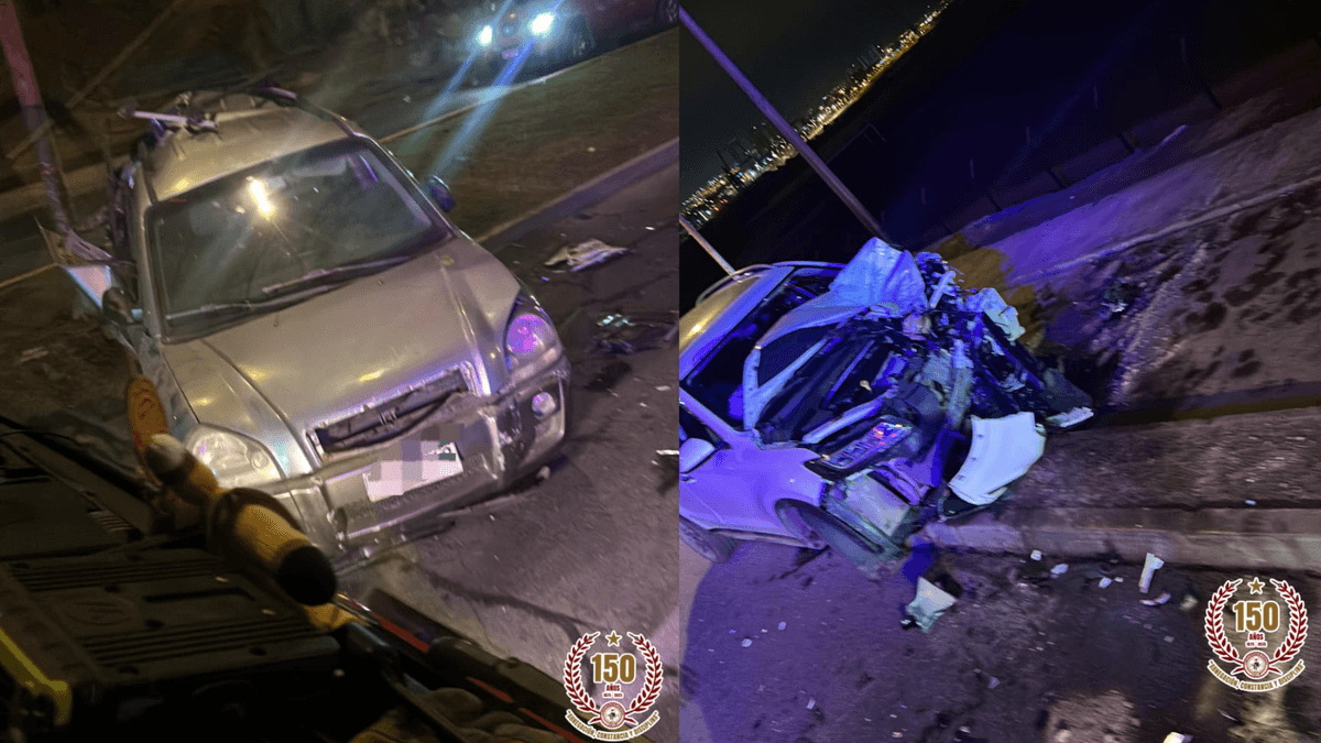 Accidente de tráfico en Antofagasta deja vehículos dañados Accidente de tráfico en Antofagasta deja vehículos dañados