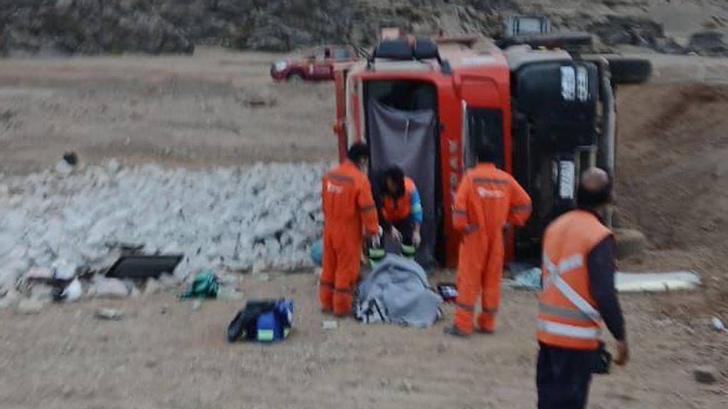 Accidente volcamiento Taltal