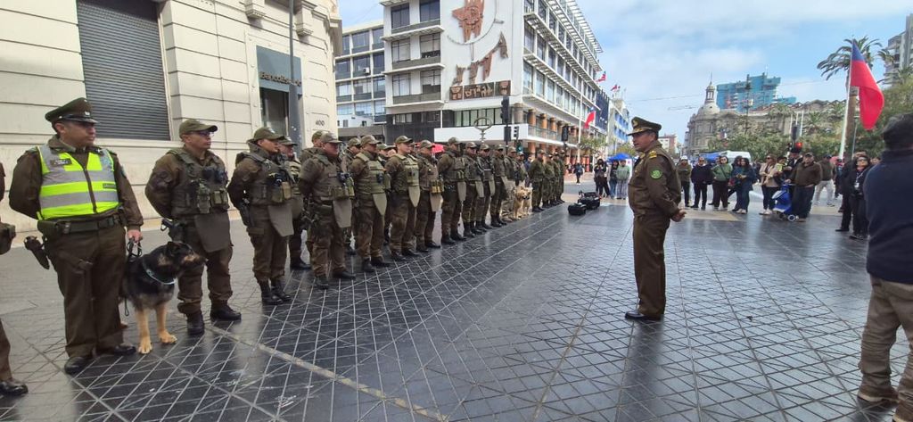 Formación en terreno Carabineros