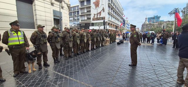 Formación en terreno Carabineros