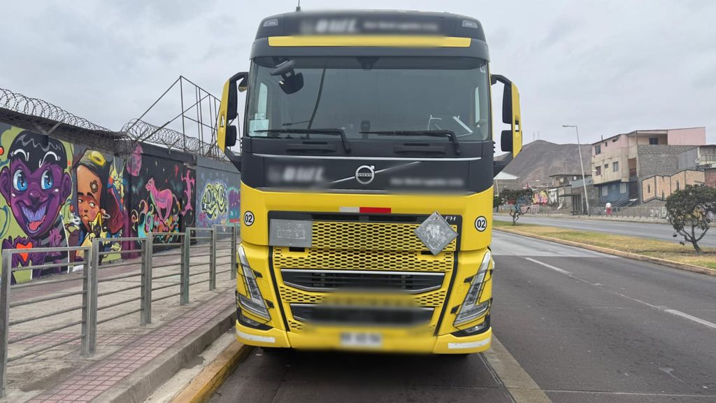 Camión detenido Salvador Allende Camión detenido Salvador Allende