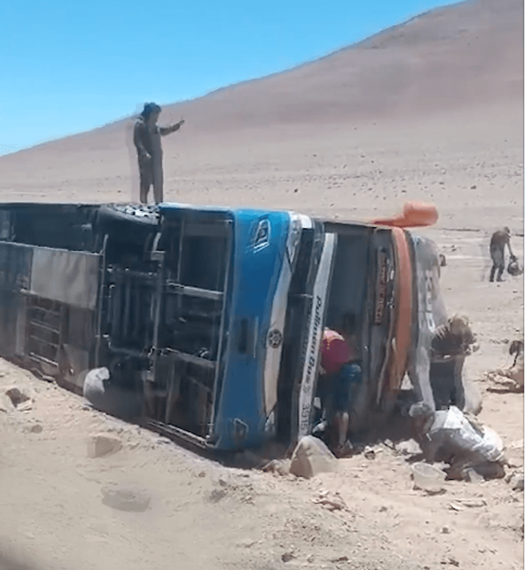 Accidente bus Ruta 5 Norte Accidente bus Ruta 5 Norte