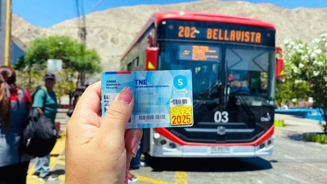Pase escolar TNE Trasporte Público