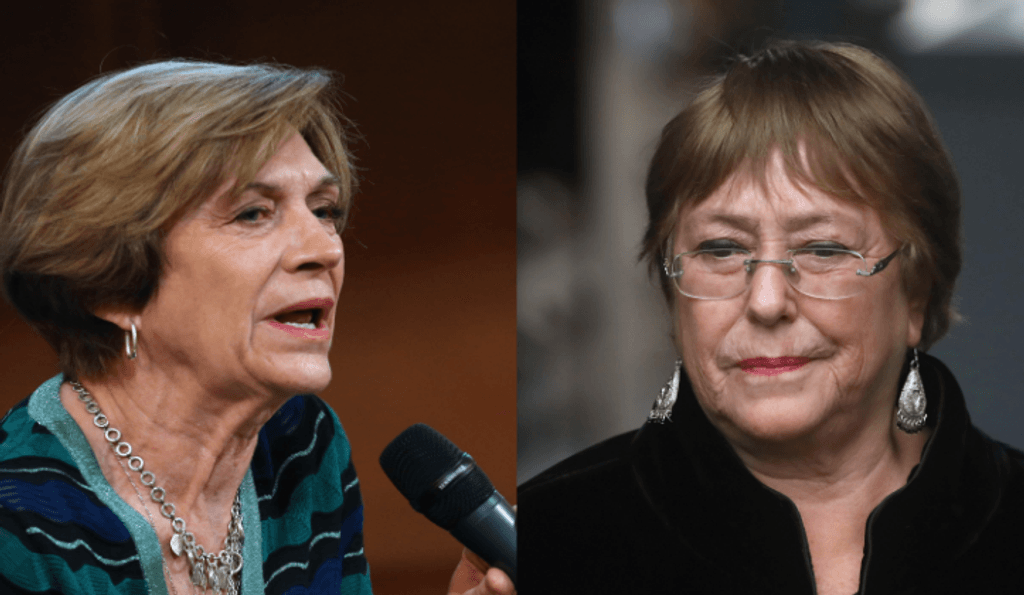 Evelyn Matthei y Michelle Bachelet Evelyn Matthei y Michelle Bachelet