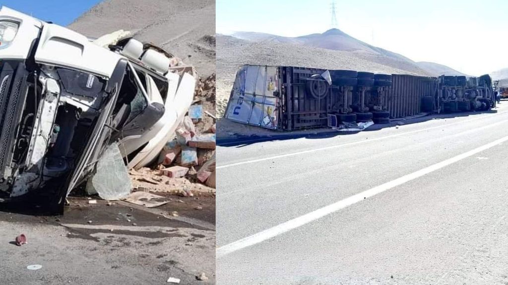 Volcamiento de camión Volcamiento de camión