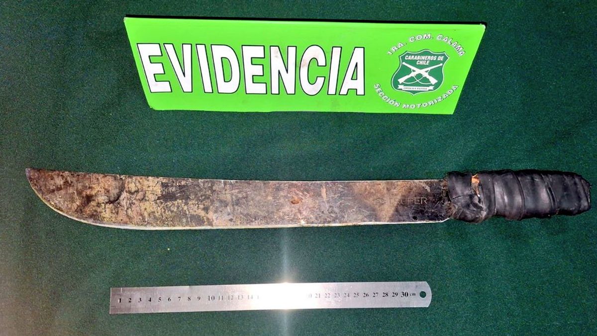 Detienen a joven con machete en patrullaje en Calama Detienen a joven con machete en patrullaje en Calama