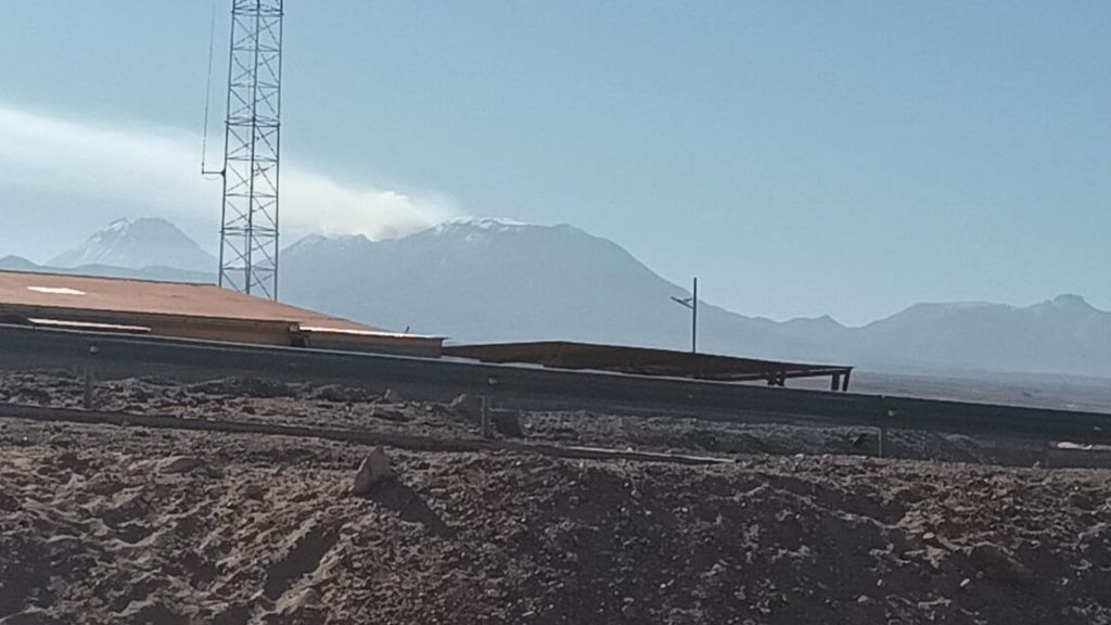 Volcán Lascar Alerta Verde