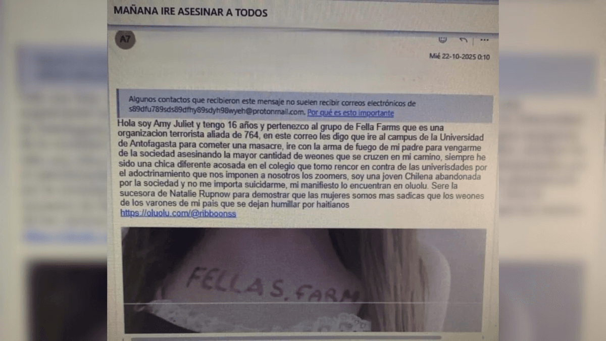 Correo amenaza UA