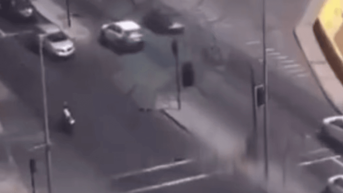 Impactante video de doble atropello en Antofagasta Impactante video de doble atropello en Antofagasta