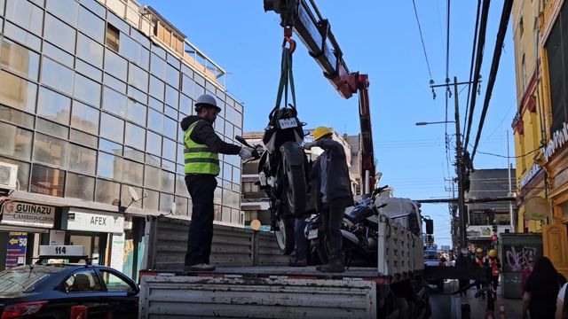 Operativo motos sin documentación Antofagasta