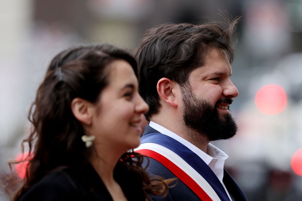 Gabriel Boric y Paula Carrasco Gabriel Boric y Paula Carrasco