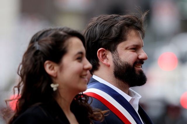 Gabriel Boric y Paula Carrasco