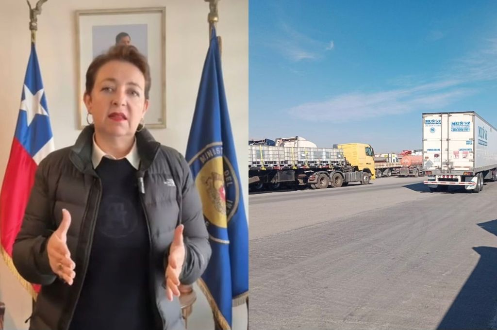 Delegada Presidencial Karen Behrens - Bloqueo Camioneros La Negra Delegada Presidencial Karen Behrens - Bloqueo Camioneros La Negra