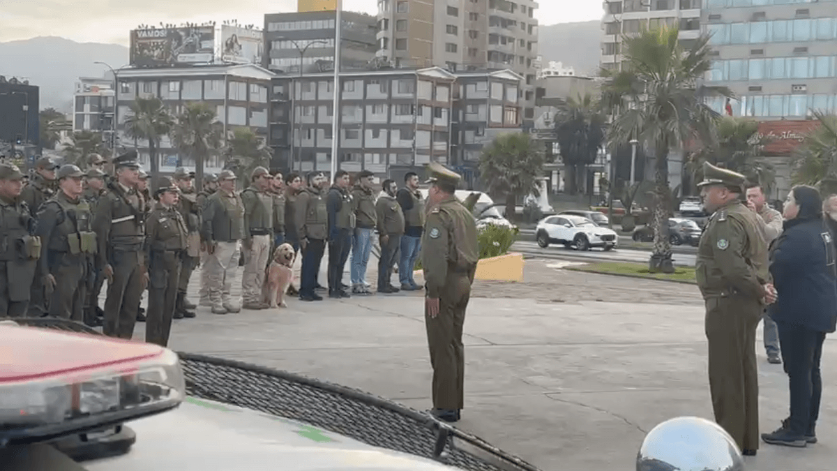 Carabineros refuerza seguridad en Antofagasta Carabineros refuerza seguridad en Antofagasta