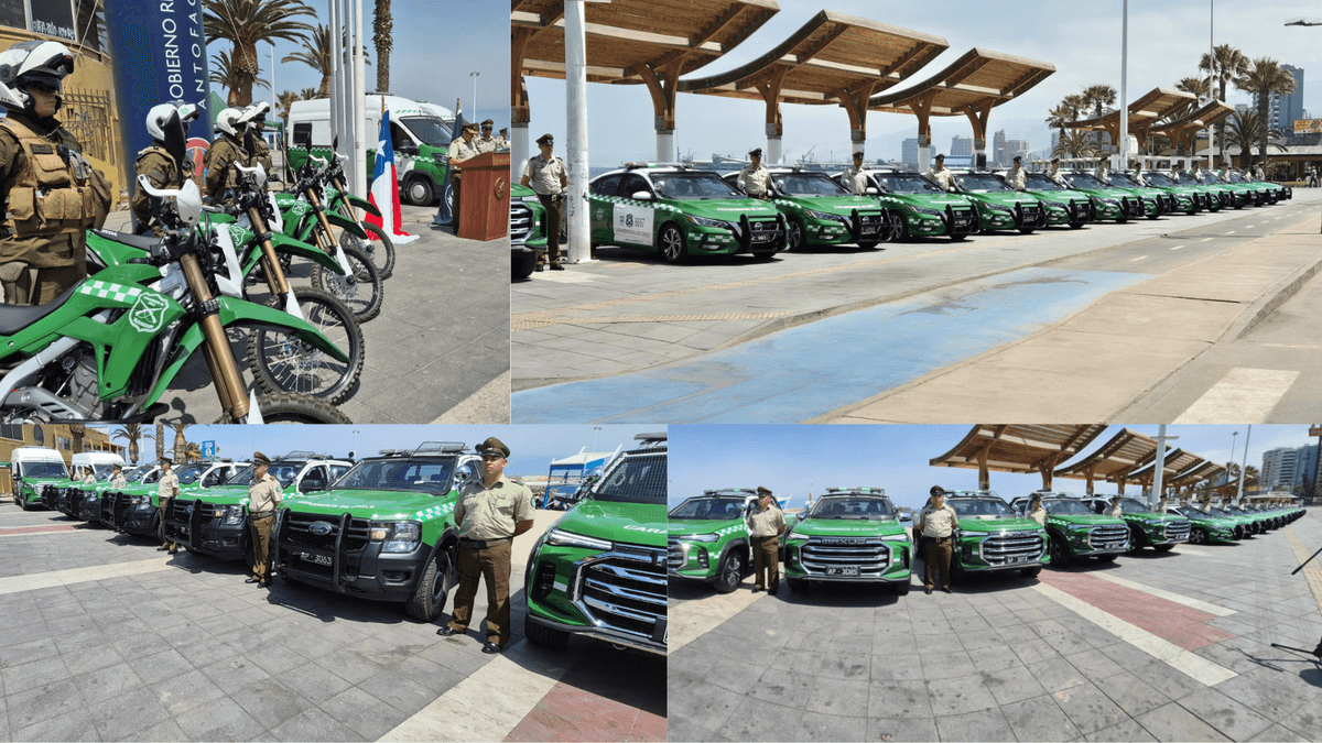 Carabineros incorpora 29 patrullas para mejorar seguridad en Antofagasta Carabineros incorpora 29 patrullas para mejorar seguridad en Antofagasta