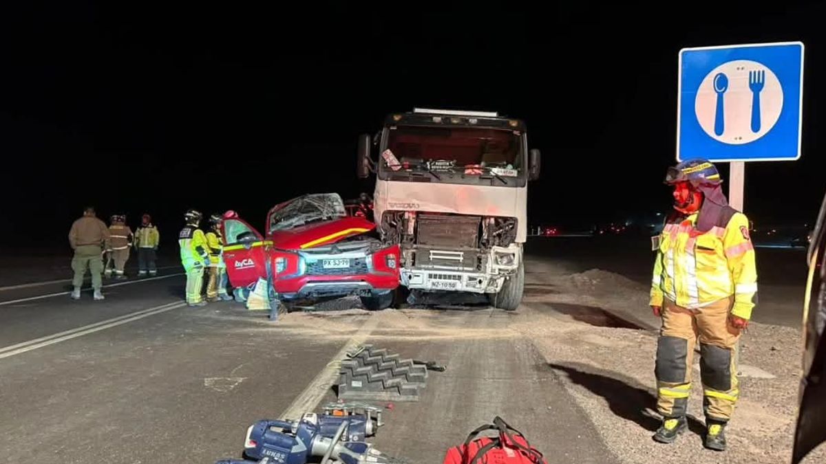 Accidente fatal en Ruta 5 Norte: dos personas fallecidas Accidente fatal en Ruta 5 Norte: dos personas fallecidas