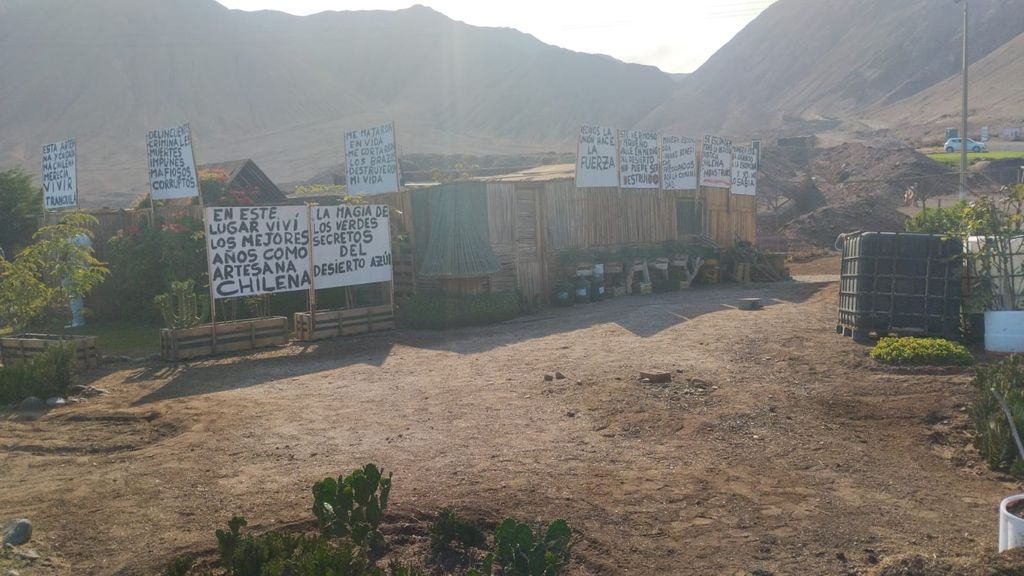 Manifestación Desalojo Terreno Escondida Manifestación Desalojo Terreno Escondida