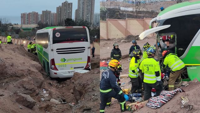Bus desbarrancado Ruta de la Minería Bus desbarrancado Ruta de la Minería
