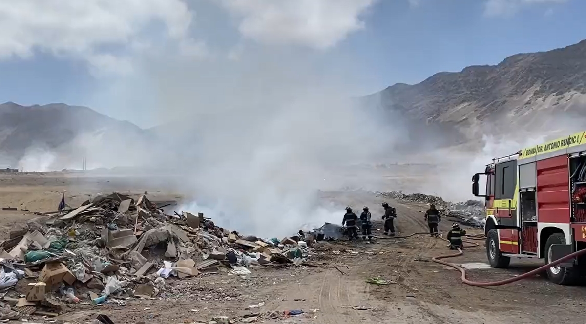 Incendio Exvertedero La Chimba