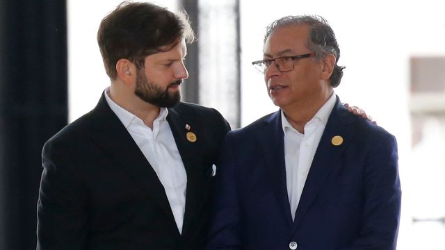 Gustavo Petro y Gabriel Boric Gustavo Petro y Gabriel Boric