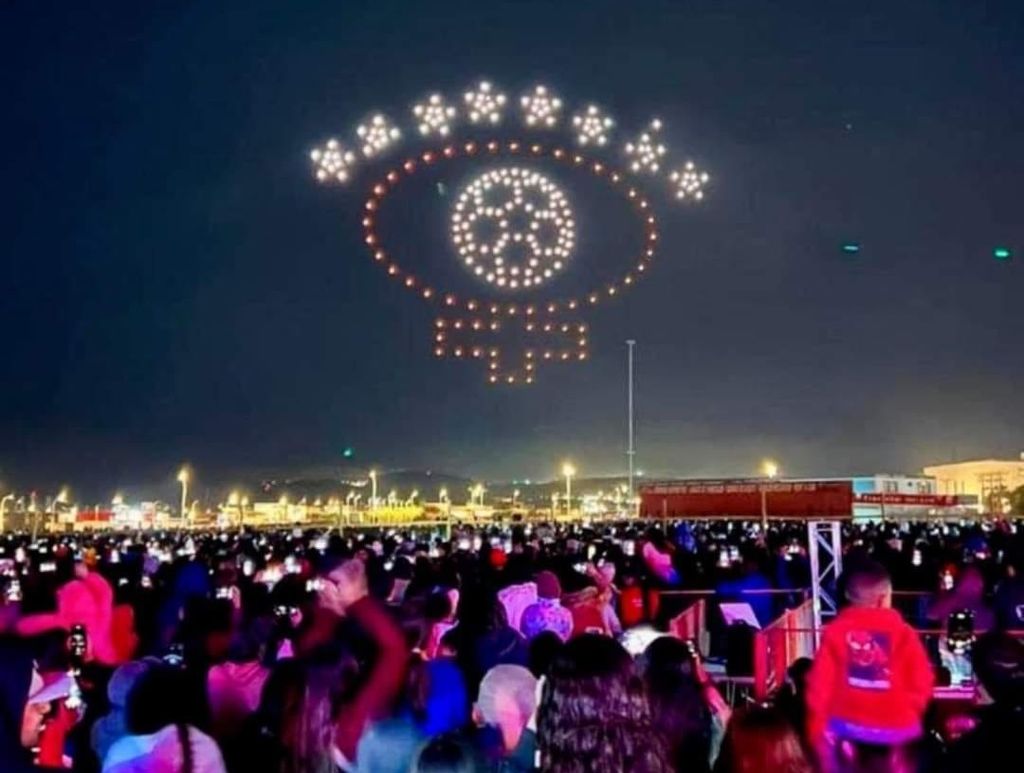 Escudo de Cobreloa en Show de Drones Escudo de Cobreloa en Show de Drones
