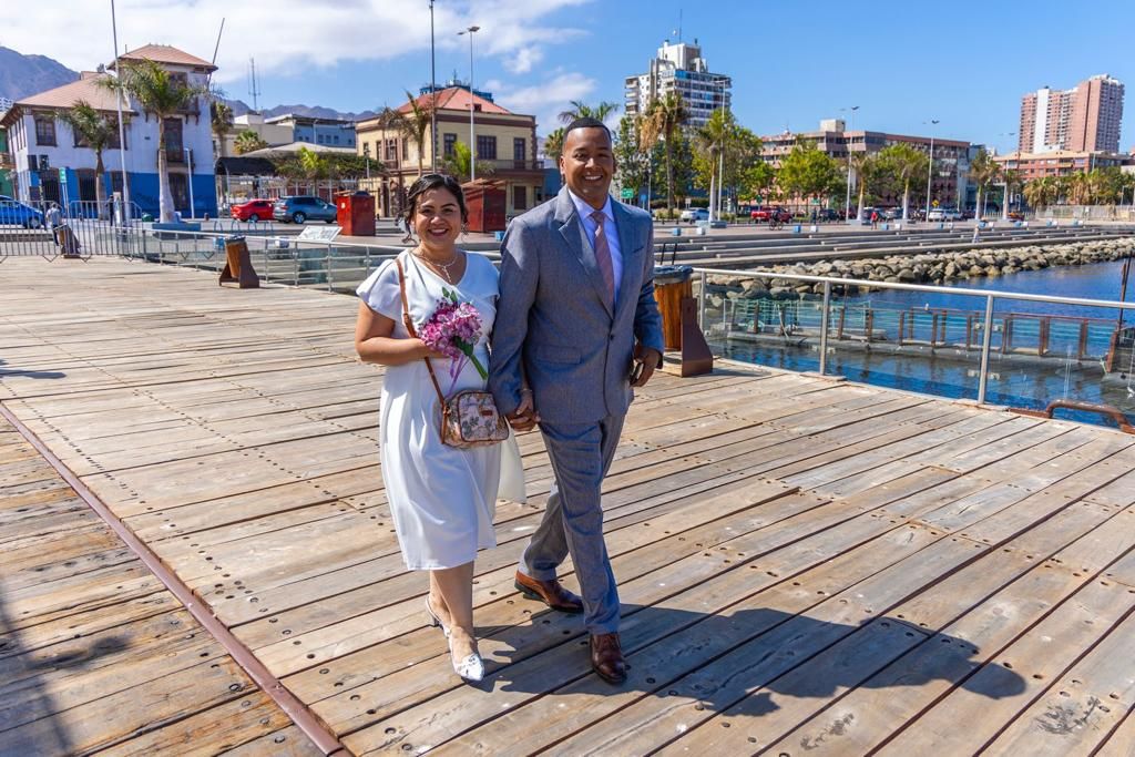 Recién Casados en Muelle Histórico Recién Casados en Muelle Histórico