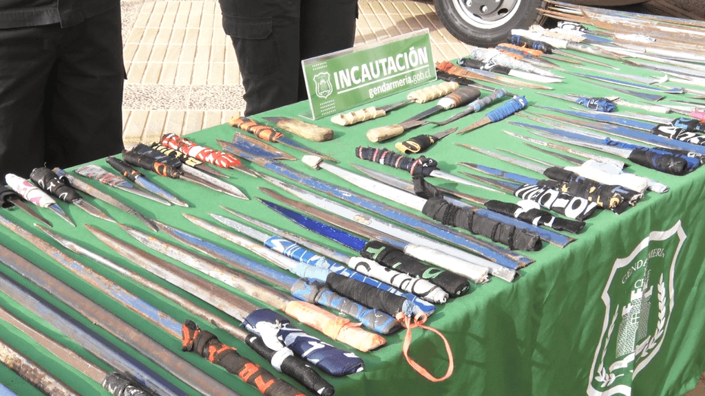 Armas blancas Gendarmería