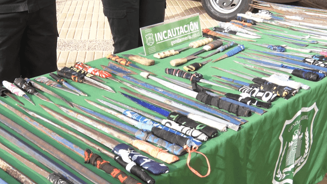 Armas blancas Gendarmería