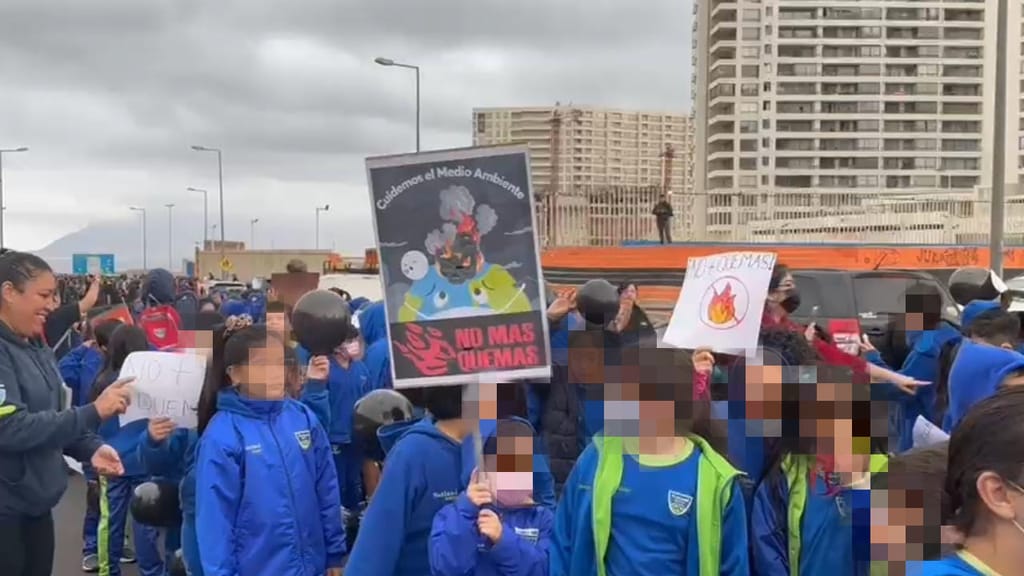 Manifestación por quemas de basura Manifestación por quemas de basura