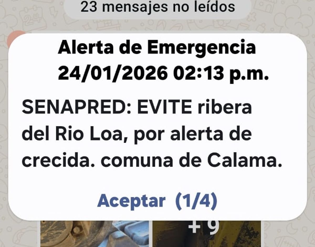 Aviso senapred Aviso senapred