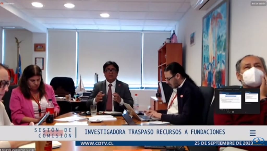 Gobernador Ricardo Díaz en Comisión Investigadora Gobernador Ricardo Díaz en Comisión Investigadora