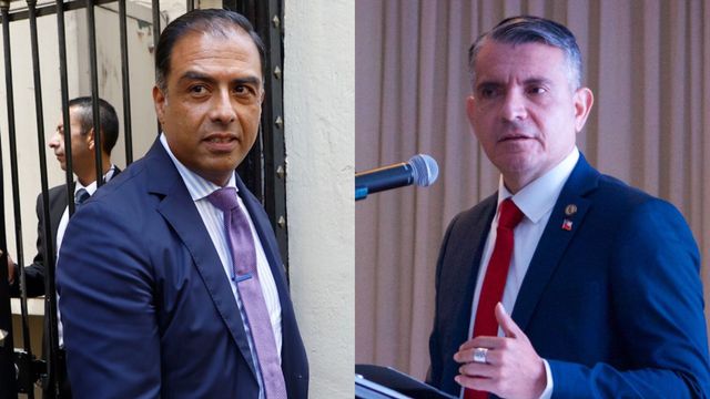 Fiscal Eduardo Ríos y Fiscal Regional Juan Castro Bekios