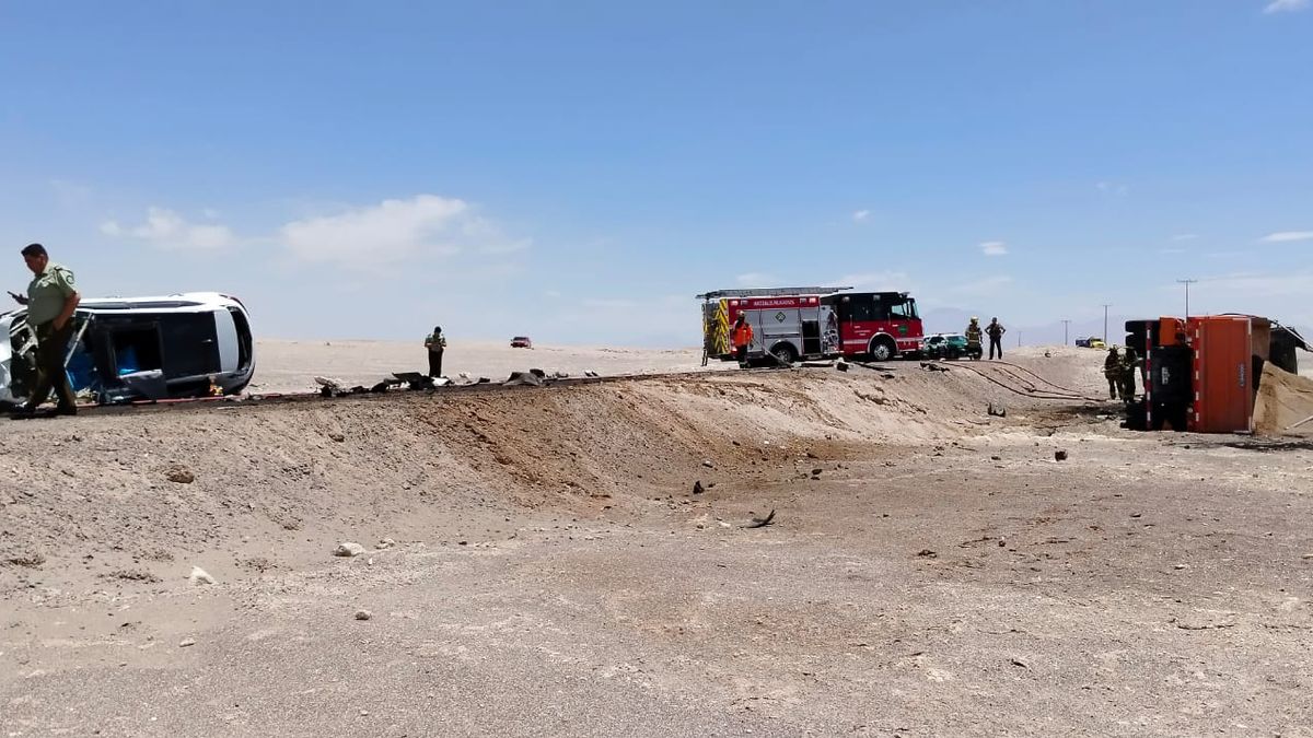 Accidente en Chiu Chiu deja un muerto y un herido Accidente en Chiu Chiu deja un muerto y un herido