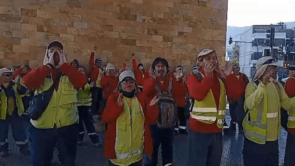 Manifestación Trabajadores Barrido de Calles Manifestación Trabajadores Barrido de Calles