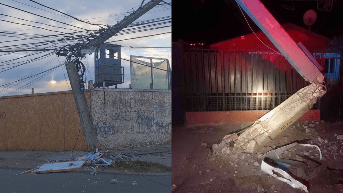 Antofagasta lidera en postes eléctricos chocados en 2024 Antofagasta lidera en postes eléctricos chocados en 2024