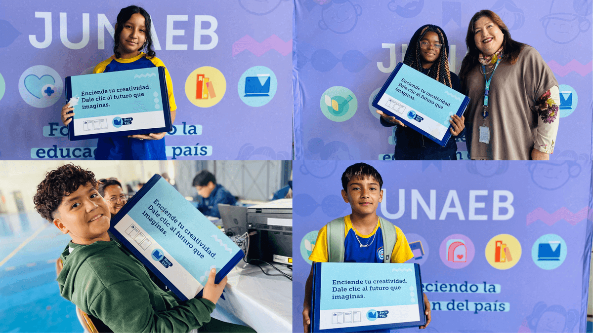 Entrega computadores Junaeb