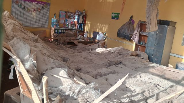 Caída de cielo Liceo Calama