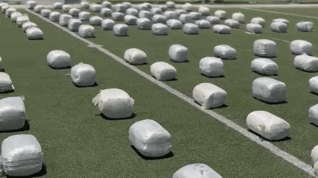 Incautan dos toneladas de drogas