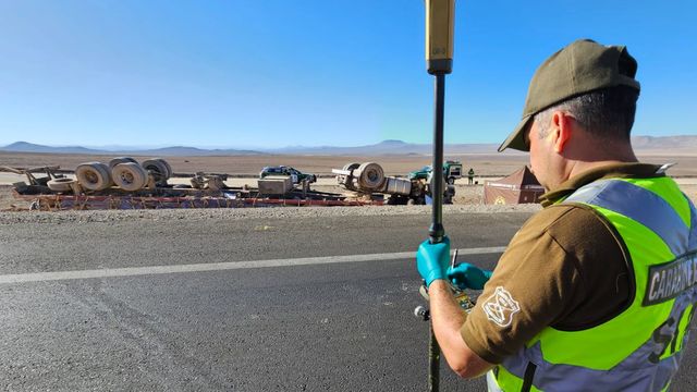 Volcamiento camión Taltal