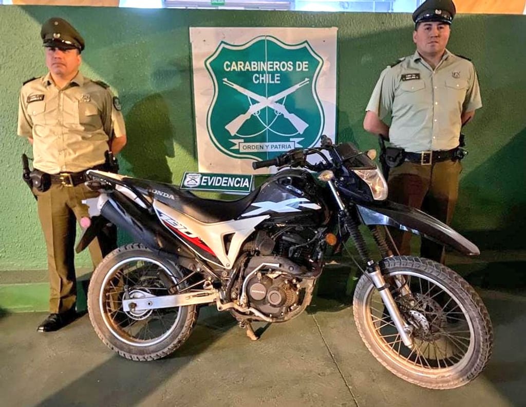 Motocicleta robada Motocicleta robada