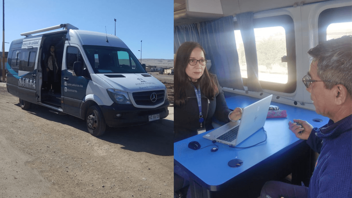 Bus del Poder Judicial brinda asesoría legal en el norte de Chile Bus del Poder Judicial brinda asesoría legal en el norte de Chile