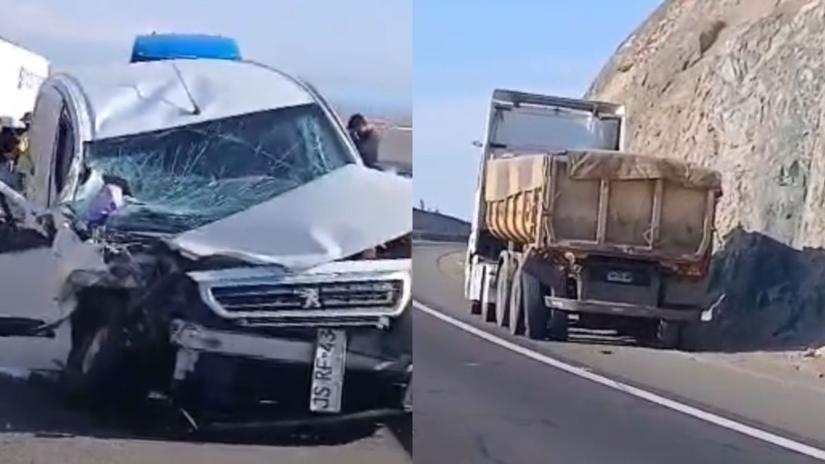 Accidente Ruta 1 vehículo camión Accidente Ruta 1 vehículo camión