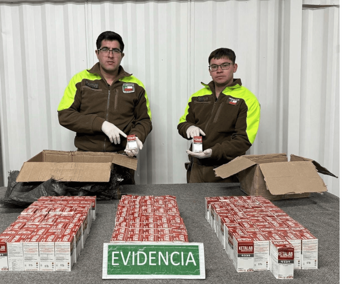 Incautan 138 frascos de ketamina en Ollagüe Incautan 138 frascos de ketamina en Ollagüe