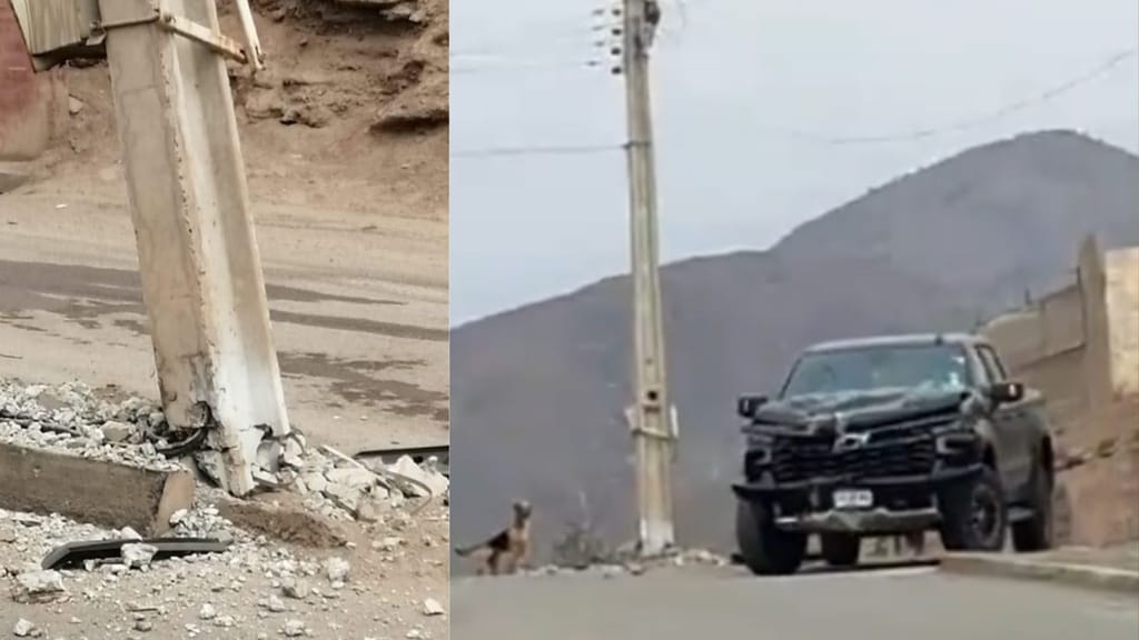 Choque poste Choque poste