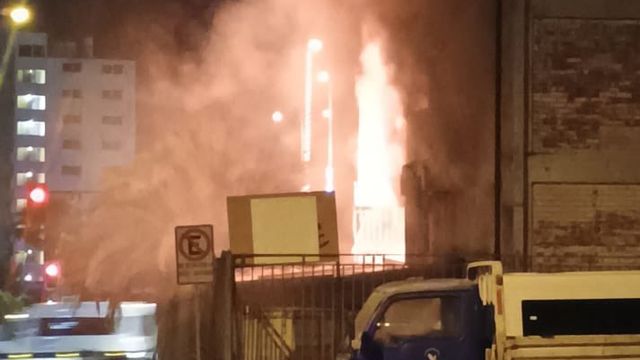 Incendio ex edificio Serviu