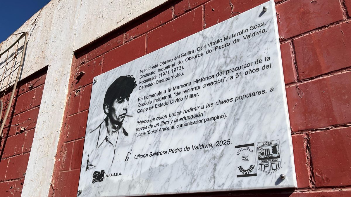 Homenaje a dirigente obrero desaparecido en Tocopilla Homenaje a dirigente obrero desaparecido en Tocopilla