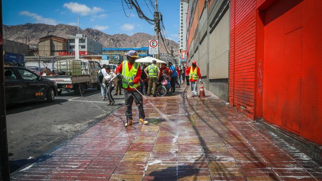 Limpieza de calles centro de antofagasta