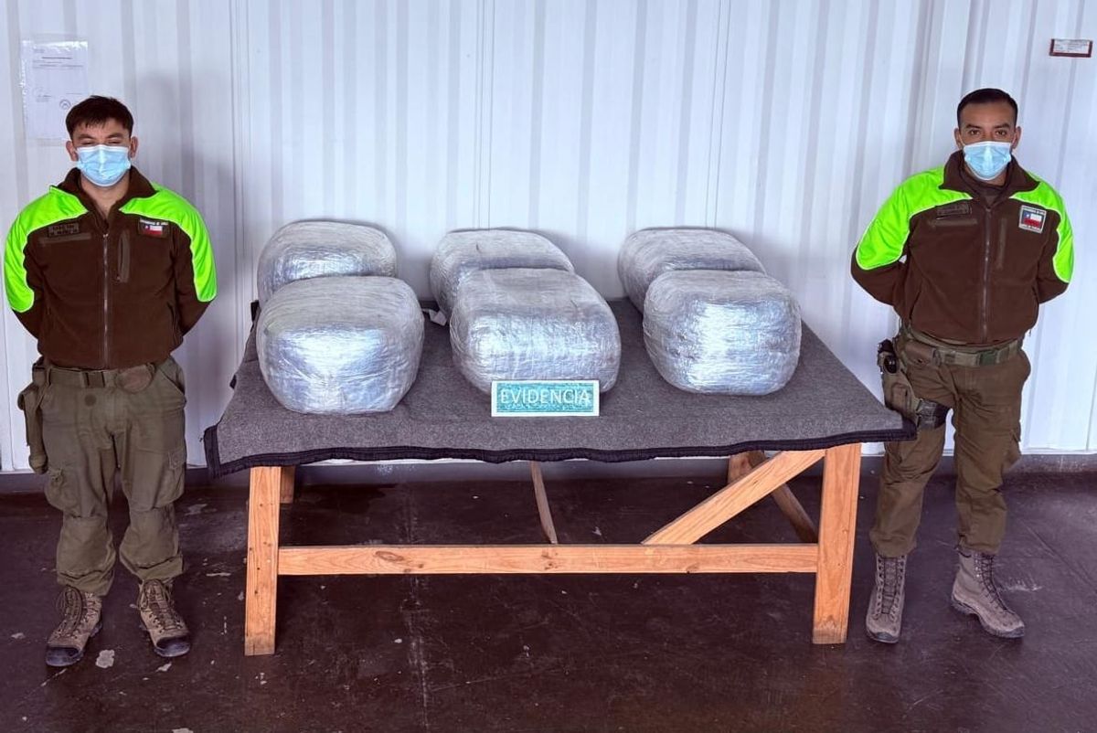Carabineros decomisa 100 kg de droga en frontera con Bolivia Carabineros decomisa 100 kg de droga en frontera con Bolivia