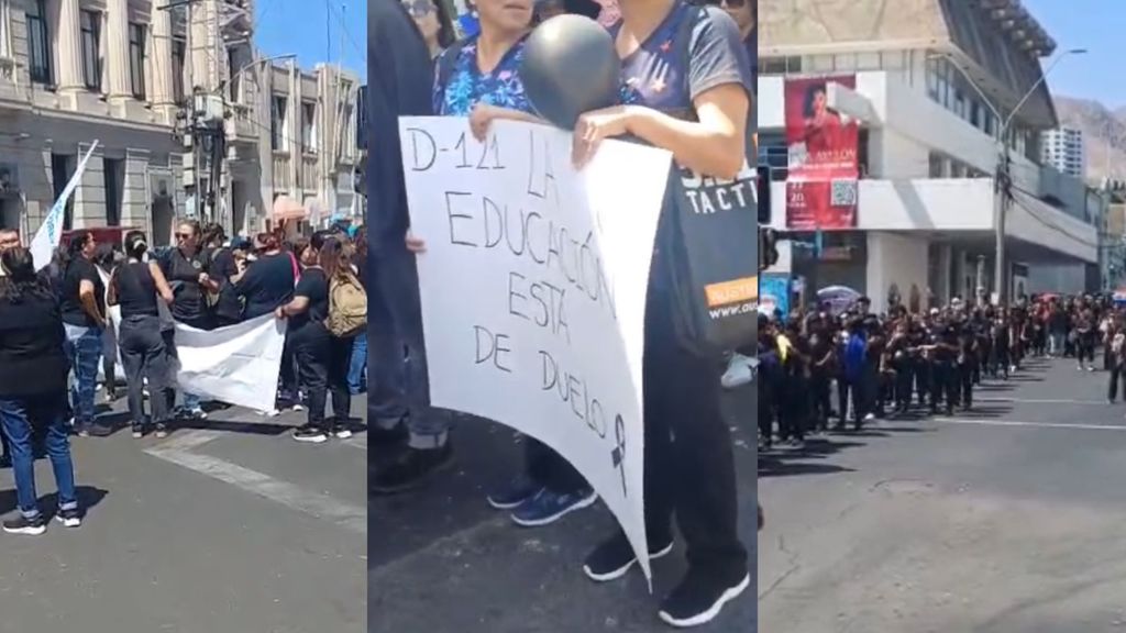 Manifestación gremios de la educación